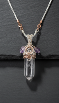 Gemstone and Metal Pendant Necklace