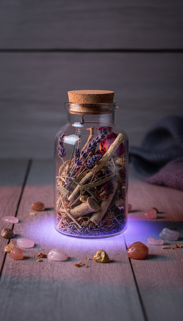 Glass Jar of Organic Remedies
