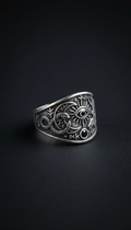 Silver Ring with Mystical Motifs