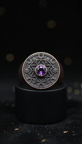 Occult symbol signet ring